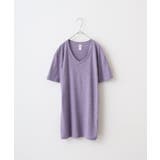ヘザーパープル | TRUSS トライブレンドVネックTシャツ | TRUSS