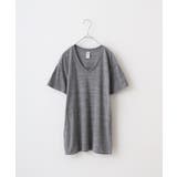 ヘザ-グレ- | TRUSS トライブレンドVネックTシャツ | TRUSS