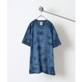 Mネイビー | CROSS & STITCH 6.2オンス タイダイ 半袖 Tシャツ | TRUSS