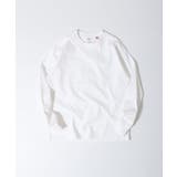 ホワイト | CROSS & STITCH USAコットン ロンT/長袖Tシャツ | TRUSS