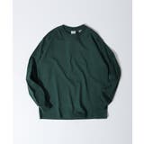 Dグリーン | CROSS & STITCH USAコットン ロンT/長袖Tシャツ | TRUSS