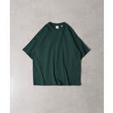 Dグリーン | CROSS & STITCH USAコットン ヘビーウェイト 半袖Tシャツ | TRUSS