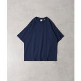 ネイビ- | CROSS & STITCH USAコットン ヘビーウェイト 半袖Tシャツ | TRUSS