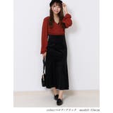 ベロア×ブラック | きれいめ マーメイドスカート 大人 | Fetchcollectionボトムス専門店