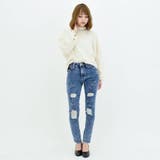 破れ加工 スキニー デニム | Fetchcollectionボトムス専門店 | 詳細画像11 