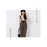 サスペンダー付き ワイドパンツ きれいめ | Fetchcollectionボトムス専門店 | 詳細画像21 