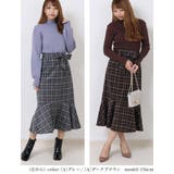 [A]グレー | チェック マーメイドスカート きれいめ | Fetch