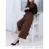 [A]ブラウン | きれいめ クロップドパンツ 大人 | Fetch