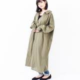 ビッグタイプ抜き襟後レースアップシャツワンピース シック シンプル | Fetchcollectionボトムス専門店 | 詳細画像3