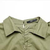 ビッグタイプ抜き襟後レースアップシャツワンピース シック シンプル | Fetchcollectionボトムス専門店 | 詳細画像8