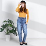 [A]ブルー | 裏起毛パンツ テーパードパンツ デニムパンツ | Fetch