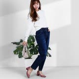 [A]ネイビー | 裏起毛パンツ テーパードパンツ デニムパンツ | Fetch