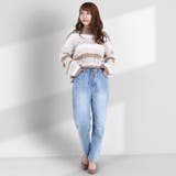 [A]ライトブルー | 裏起毛パンツ テーパードパンツ デニムパンツ | Fetch
