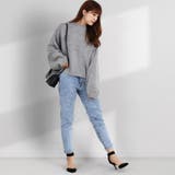 [C]ケミカルライトブルー | 裏起毛パンツ テーパードパンツ デニムパンツ | Fetch