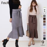 リボン付き きれいめ マーメイドスカート | Fetch | 詳細画像1