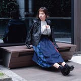 【2018秋冬新作】両端チェック配色切り替えラップタックロングスカート78丈 | Fetchcollectionボトムス専門店 | 詳細画像11