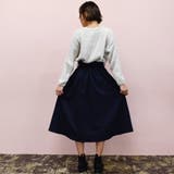 【2018秋冬新作】両端チェック配色切り替えラップタックロングスカート78丈 | Fetchcollectionボトムス専門店 | 詳細画像4