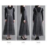 ティアードジャンパースカート チュール切替 ワンピース | Fetchcollectionボトムス専門店 | 詳細画像11