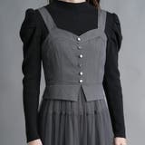 ティアードジャンパースカート チュール切替 ワンピース | Fetchcollectionボトムス専門店 | 詳細画像7