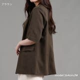 麻調合繊半袖ジャケット アウター 羽織り | Fetchcollectionボトムス専門店 | 詳細画像4