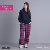 起毛チェック パイピングリボン結び パラシュートパンツ | Fetch | 詳細画像5