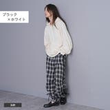 起毛チェック パイピングリボン結び パラシュートパンツ | Fetch | 詳細画像7