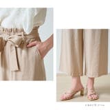 リネンライクイージーパンツ  ワイドパンツ レディース | Fetchcollectionボトムス専門店 | 詳細画像10 