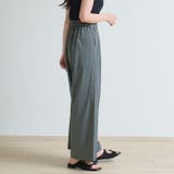 ４本タック入りワイドスラックス  ワイドパンツ レディース | Fetchcollectionボトムス専門店 | 詳細画像7 