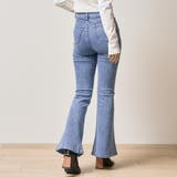 ストーン付フレアデニム ストレッチデニム フレアパンツ | Fetchcollectionボトムス専門店 | 詳細画像3