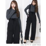 サスペンダー付き ワイドパンツ きれいめ | Fetchcollectionボトムス専門店 | 詳細画像9 