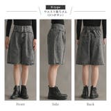 スラブデニムハーフパンツ  バレルタイプ ゴムストッパー | Fetchcollectionボトムス専門店 | 詳細画像12 