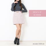 両脇バイアスチェック チェーン付き Aラインスカパン | Fetchcollectionボトムス専門店 | 詳細画像7