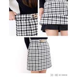 両脇バイアスチェック チェーン付き Aラインスカパン | Fetchcollectionボトムス専門店 | 詳細画像18