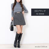 両脇バイアスチェック チェーン付き Aラインスカパン | Fetchcollectionボトムス専門店 | 詳細画像8