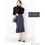 リブニット 裾ペプラムスカート レディース | Fetchcollectionボトムス専門店 | 詳細画像5