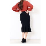 リブニット 裾ペプラムスカート レディース | Fetchcollectionボトムス専門店 | 詳細画像10