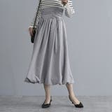 ルーシュリボン バルーンスカート ピーチスキン | Fetchcollectionボトムス専門店 | 詳細画像3 