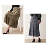 ティアードロングスカート  エンボス加工 スエード | Fetchcollectionボトムス専門店 | 詳細画像10 