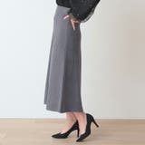 バイアス縦柄フレアースカート  ニットケーブル バイヤス | Fetchcollectionボトムス専門店 | 詳細画像3 