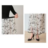 フロッキー柄チュールロングスカート ボタニカル調 幾何柄 | Fetchcollectionボトムス専門店 | 詳細画像12 