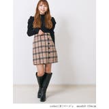 [B]ベージュ | チェック きれいめ スカート | Fetch
