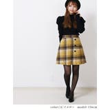 [A]イエロー | チェック 大人 可愛い | Fetchcollectionボトムス専門店