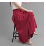 8枚接ぎギャザーフレアスカート ナチュラルワッシャー ロングスカート | Fetchcollectionボトムス専門店 | 詳細画像7