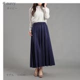 マシュマロタッチスエード ランダムプリーツロングスカート 90cm丈 | Fetchcollectionボトムス専門店 | 詳細画像10 