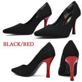 BLACK/RED | マッジオ パンプス レディース MAGGIO 8100 ピンヒール | つるや