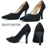NAVY/SATIN | マッジオ パンプス レディース MAGGIO 8100 ピンヒール | つるや