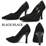 BLACK/BLACK | マッジオ パンプス レディース MAGGIO 8100 ピンヒール | つるや
