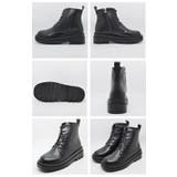 ブーツ レディース 5200 サイドファスナー レースアップブーツ 厚底 | つるや | 詳細画像3 