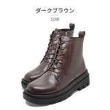 ブーツ レディース 5200 サイドファスナー レースアップブーツ 厚底 | つるや | 詳細画像4 