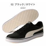 02_ブラック/ホワイト | プーマ スニーカー Vコートバルク PUMA | つるや